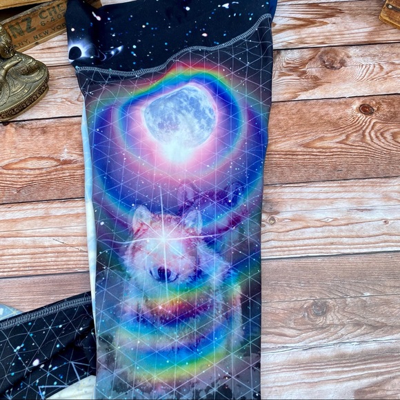 ✨ NIYAMA SOL RARE VINTAGE LIMITED EDITION THE GUIDE ENDLESS LEGGINGS XS - Picture 6 of 10